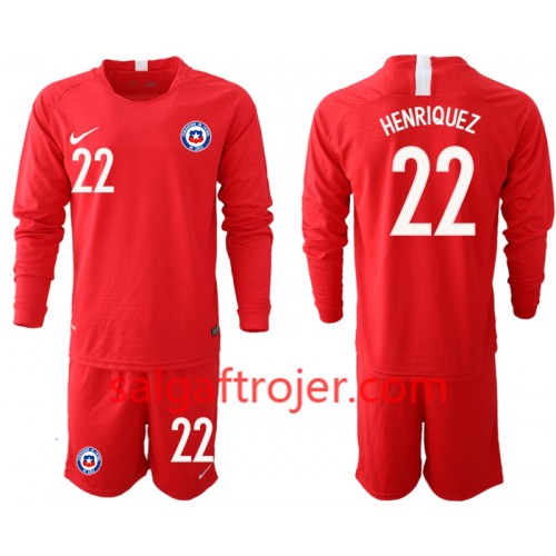 Chile Fodboldtrøjer HENRIQUEZ 22 Børn Hjemmebanesæt 2018/19 Langærmet Chile Fodboldtrøjer HENRIQUEZ 22 Børn Hjemmebanesæt 2018/19 Langærmet